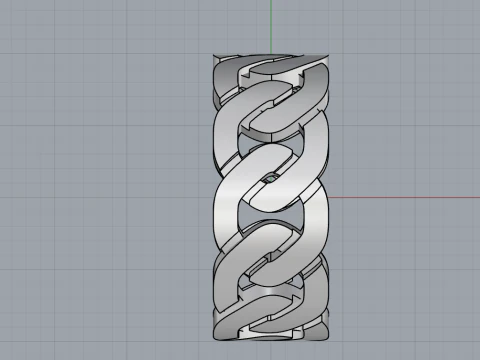 Cuban chain ring model 640 3D Print Model