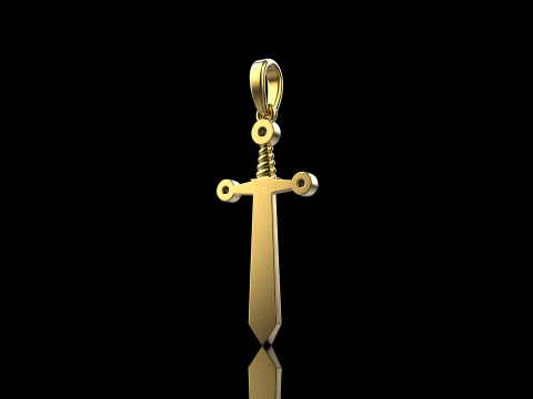 Sword pendant model 639 3D Print Model