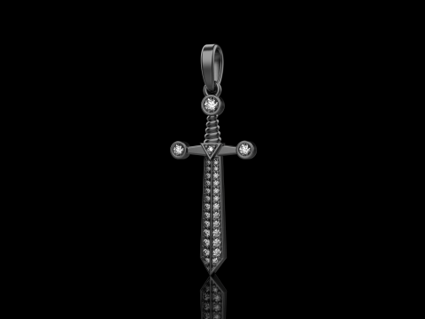 Подвеска-меч модель 639 3D Принт Модель