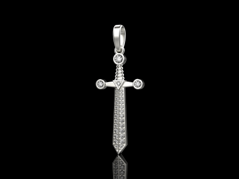 Подвеска-меч модель 639 3D Принт Модель