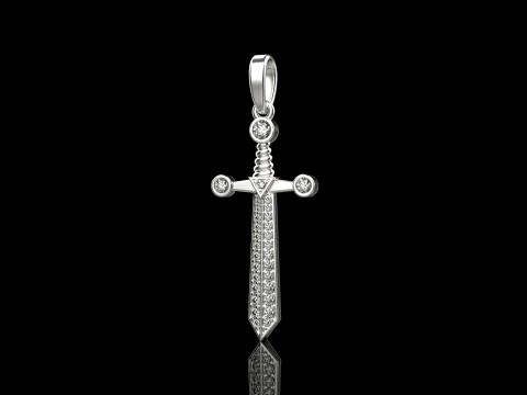 Sword pendant model 639 3D Print Model