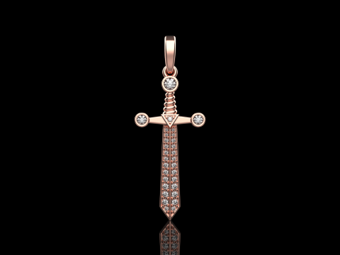 Подвеска-меч модель 639 3D Принт Модель
