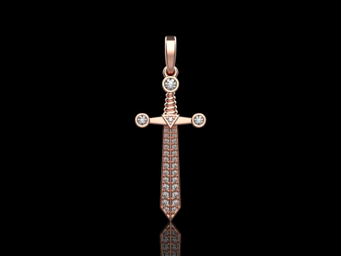 Sword pendant model 639 3D Print Model