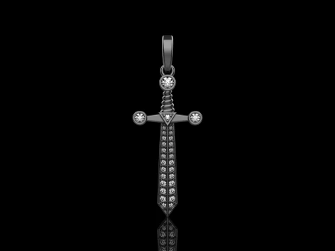 Sword pendant model 639 3D Print Model