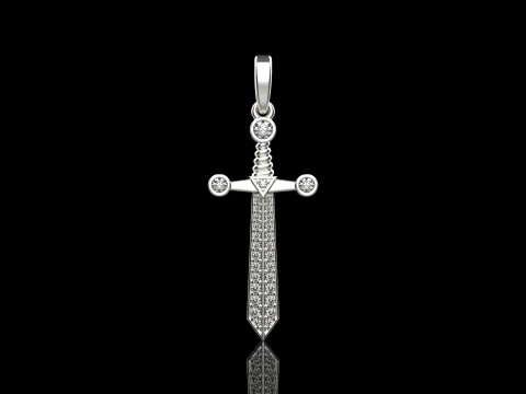 Sword pendant model 639 3D Print Model
