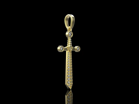 Sword pendant model 639 3D Print Model