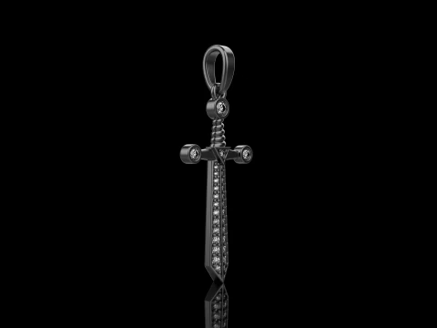 Sword pendant model 639 3D Print Model