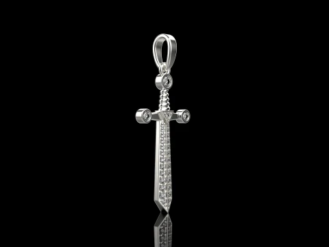 Sword pendant model 639 3D Print Model