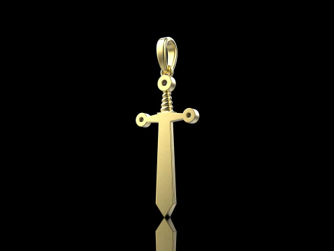 Sword pendant model 639 3D Print Model