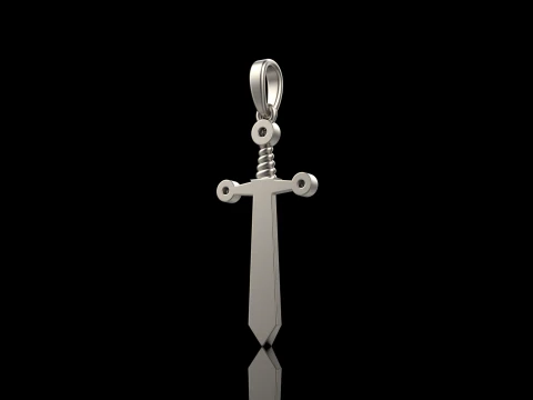 Sword pendant model 639 3D Print Model