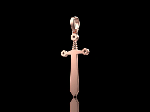 Sword pendant model 639 3D Print Model