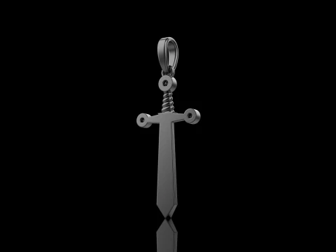 Sword pendant model 639 3D Print Model
