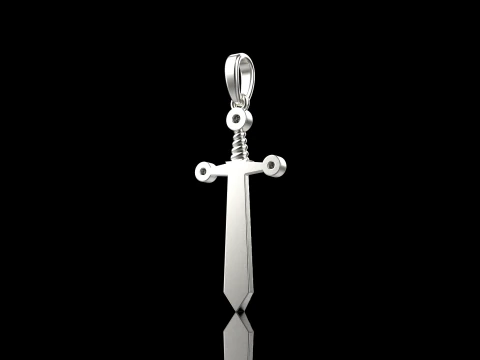 Sword pendant model 639 3D Print Model