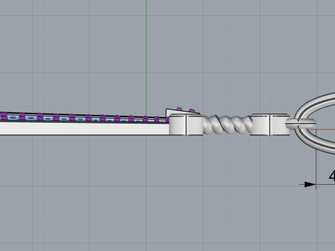 Подвеска-меч модель 639 3D Принт Модель