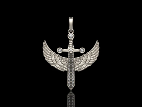 Archangel Michael sword model 638 3D Print Model