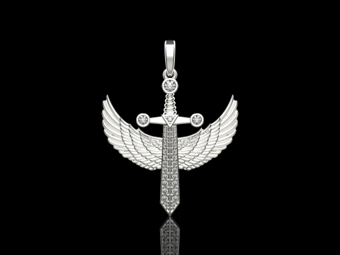 Archangel Michael sword model 638 3D Print Model