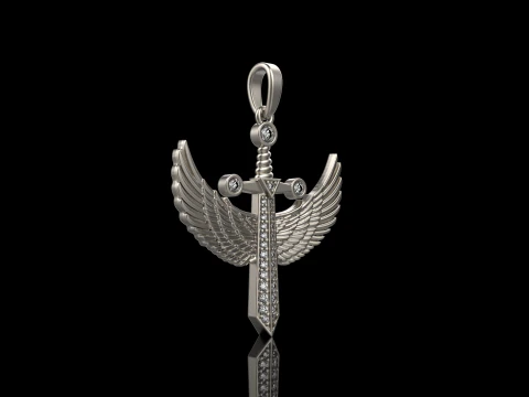Archangel Michael sword model 638 3D Print Model