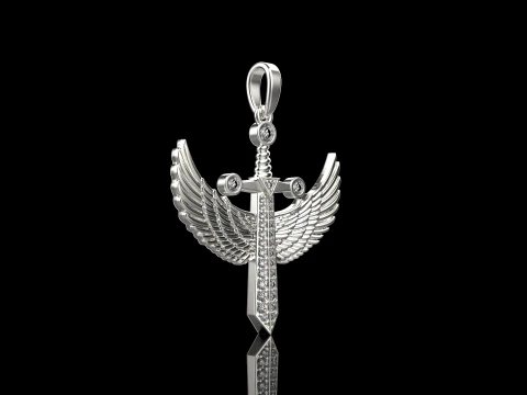Archangel Michael sword model 638 3D Print Model