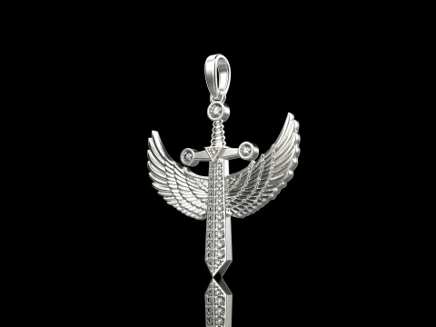 Archangel Michael sword model 638 3D Print Model