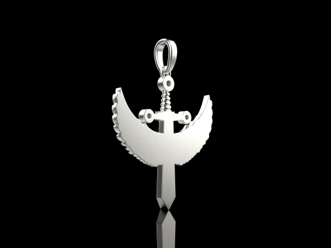 Archangel Michael sword model 638 3D Print Model