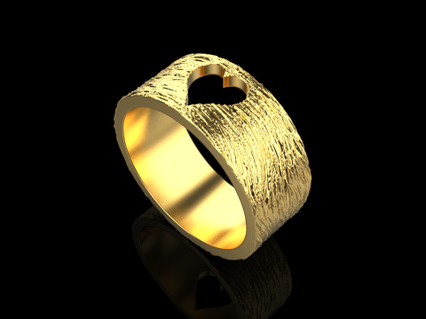 Model cincin jantung tekstur 636 Model Cetak 3D