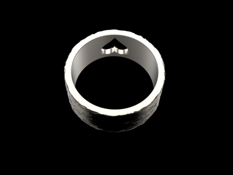 Model cincin jantung tekstur 636 Model Cetak 3D