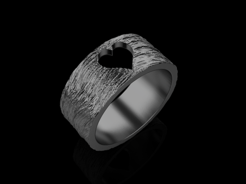 Model cincin jantung tekstur 636 Model Cetak 3D