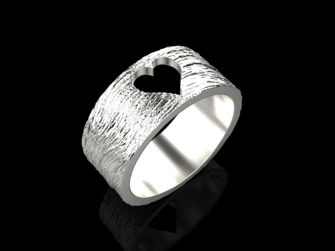 Model cincin jantung tekstur 636 Model Cetak 3D
