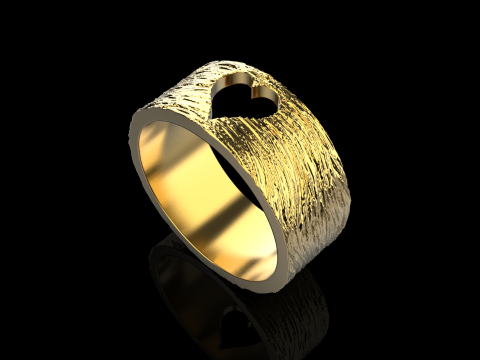 Model cincin jantung tekstur 636 Model Cetak 3D