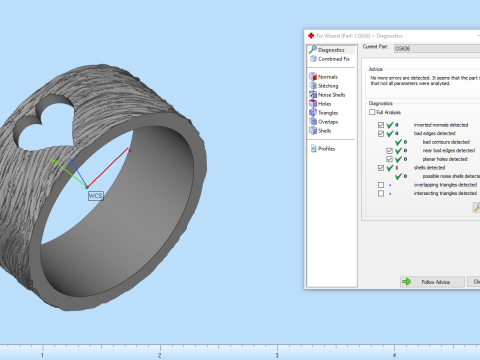 Model cincin jantung tekstur 636 Model Cetak 3D