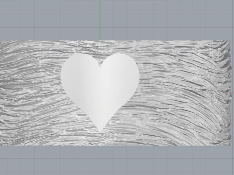 Texture heart ring model 636 3D Print Model