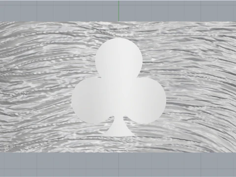 Card Clubs ring model 635 3D Print Model