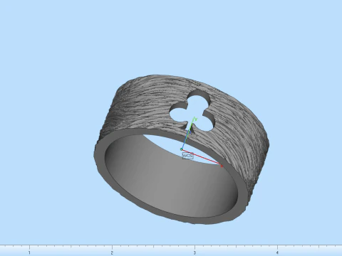 Card Clubs ring model 635 3D Print Model