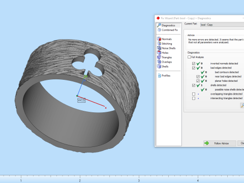 Bague Clubs de Cartes mod&egrave;le 635 Modèles 3D en vedette