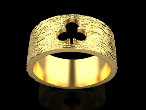 Card Clubs ring model 635 3D Print Model