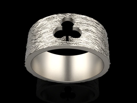 Card Clubs ring model 635 3D Print Model