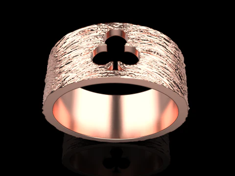 Card Clubs ring model 635 3D Print Model