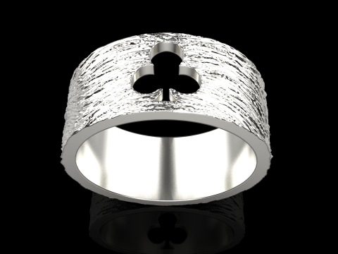 Bague Clubs de Cartes mod&egrave;le 635 Modèles 3D en vedette
