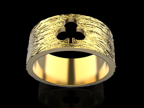 Bague Clubs de Cartes mod&egrave;le 635 Modèles 3D en vedette