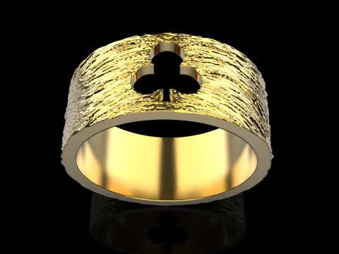 Card Clubs ring model 635 3D Print Model
