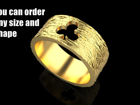 Anel de Clubes de Cartas modelo 635 Modelo de Impressão 3D