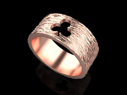 Bague Clubs de Cartes mod&egrave;le 635 Modèles 3D en vedette