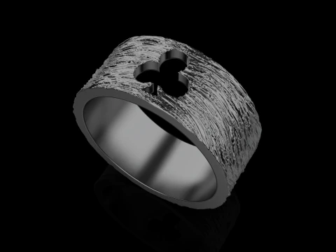Card Clubs ring model 635 3D Print Model