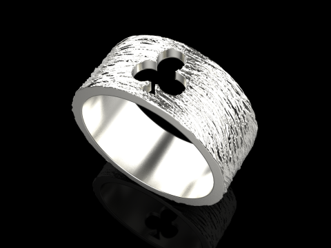 Bague Clubs de Cartes mod&egrave;le 635 Modèles 3D en vedette