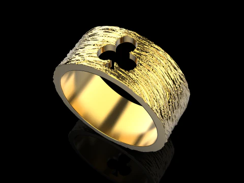 Card Clubs ring model 635 3D Print Model