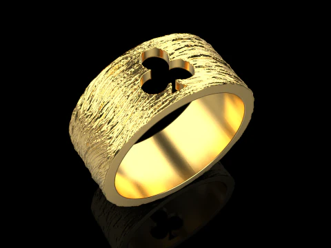 Card Clubs ring model 635 3D Print Model