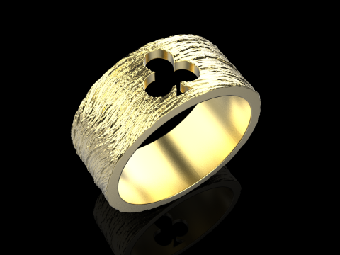 Bague Clubs de Cartes mod&egrave;le 635 Modèles 3D en vedette