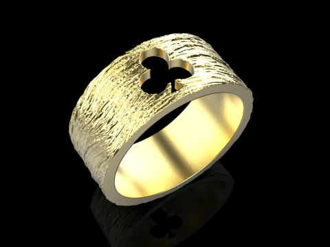 Card Clubs ring model 635 3D Print Model