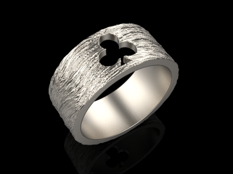 Bague Clubs de Cartes mod&egrave;le 635 Modèles 3D en vedette