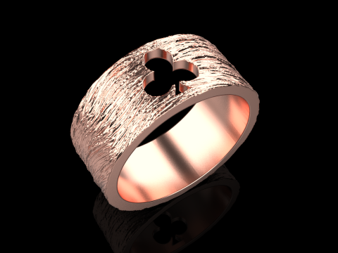 Bague Clubs de Cartes mod&egrave;le 635 Modèles 3D en vedette